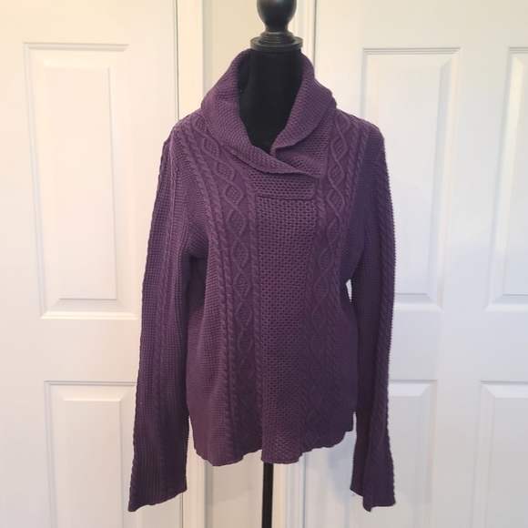 JEANNE Pierre Purple sweater size 3 - Picture 1 of 8